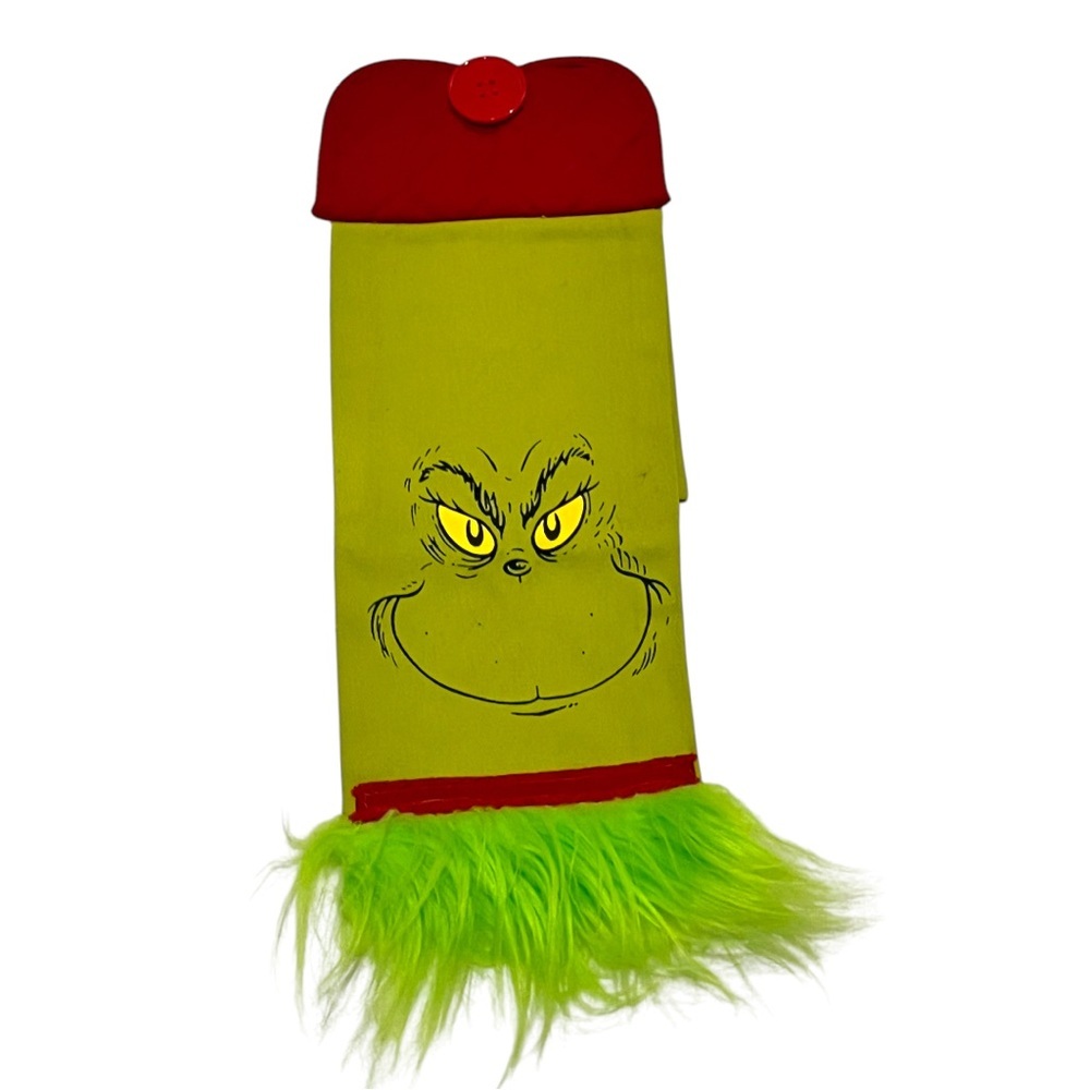 Christmas The Grinch Hand Towel Home Decor Kitchen Bathroom Green Red Holidays